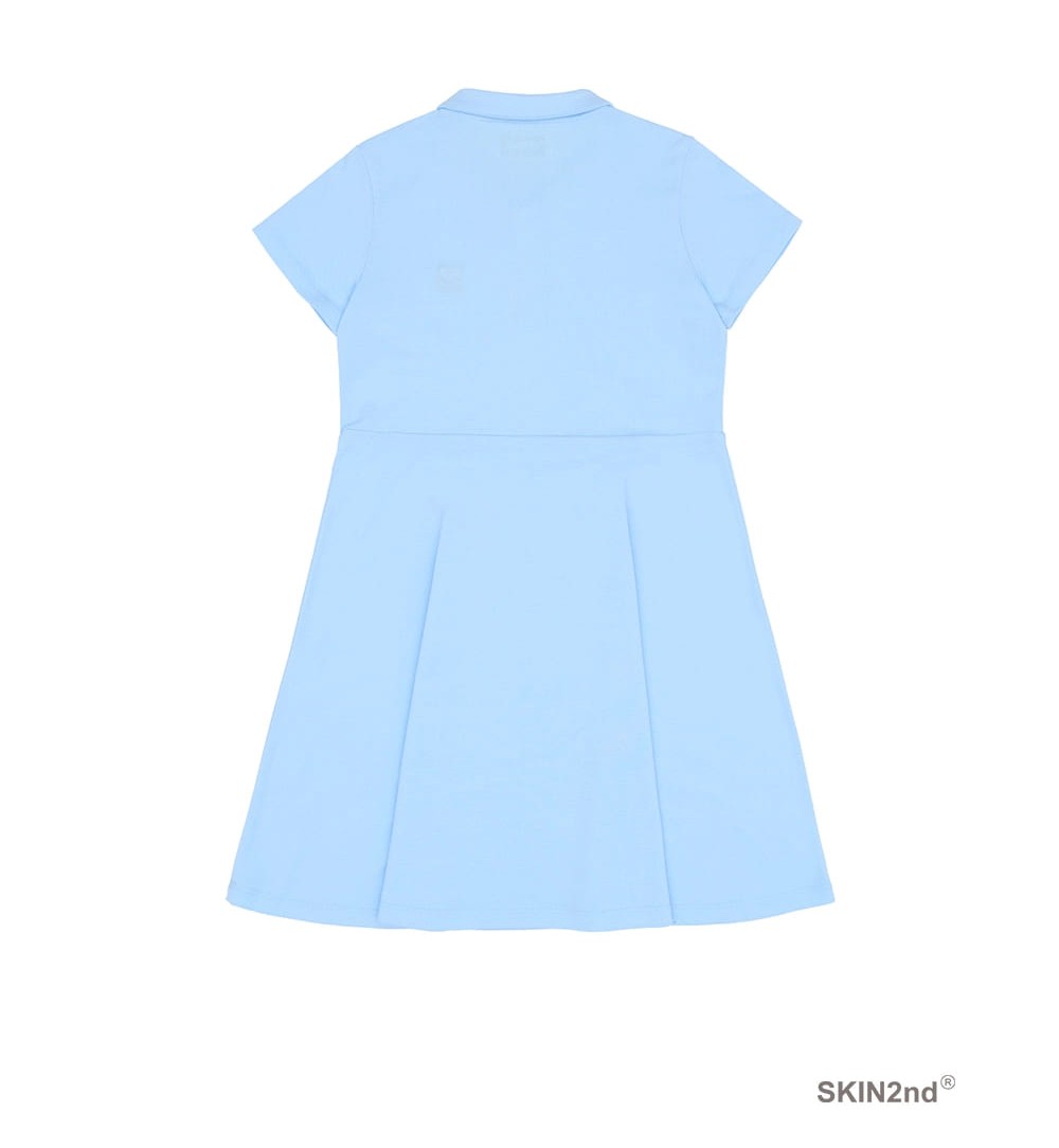 [SKIN2ND] Zigzag Heart Logo Cotton Pique Dress 3