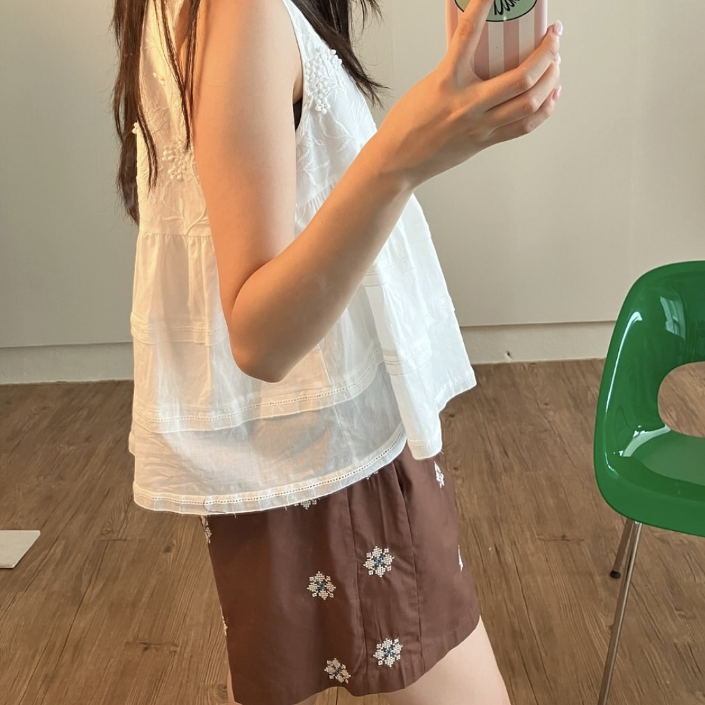 [MARIGOLD] Brick Mid-Thigh Shorts