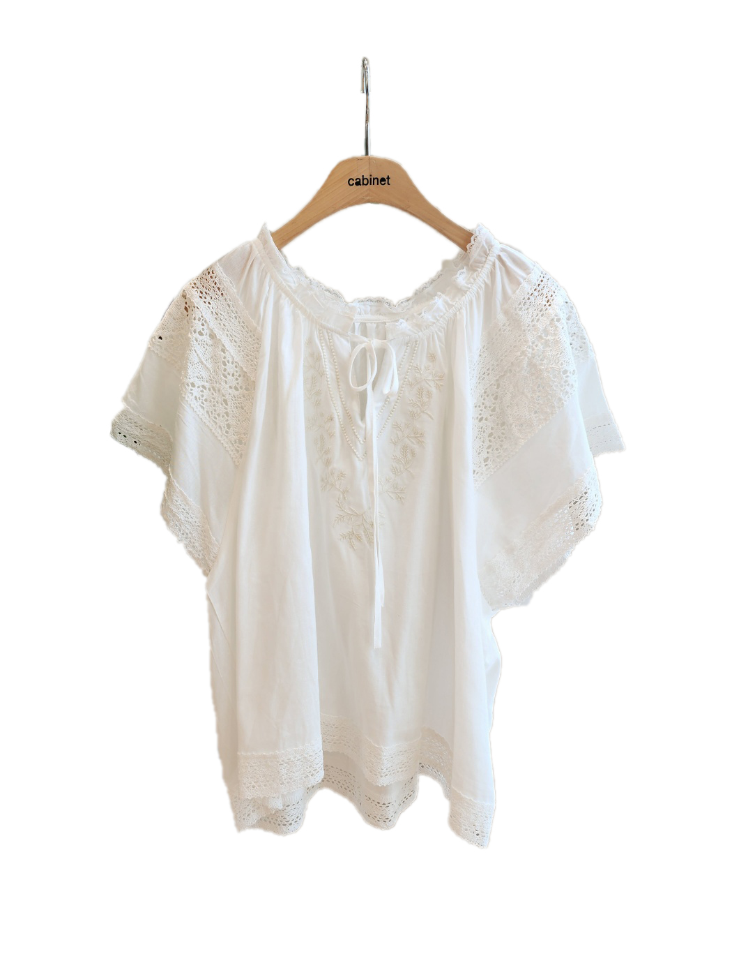 [MARIGOLD] Art Cream Embroidery Blouse 7