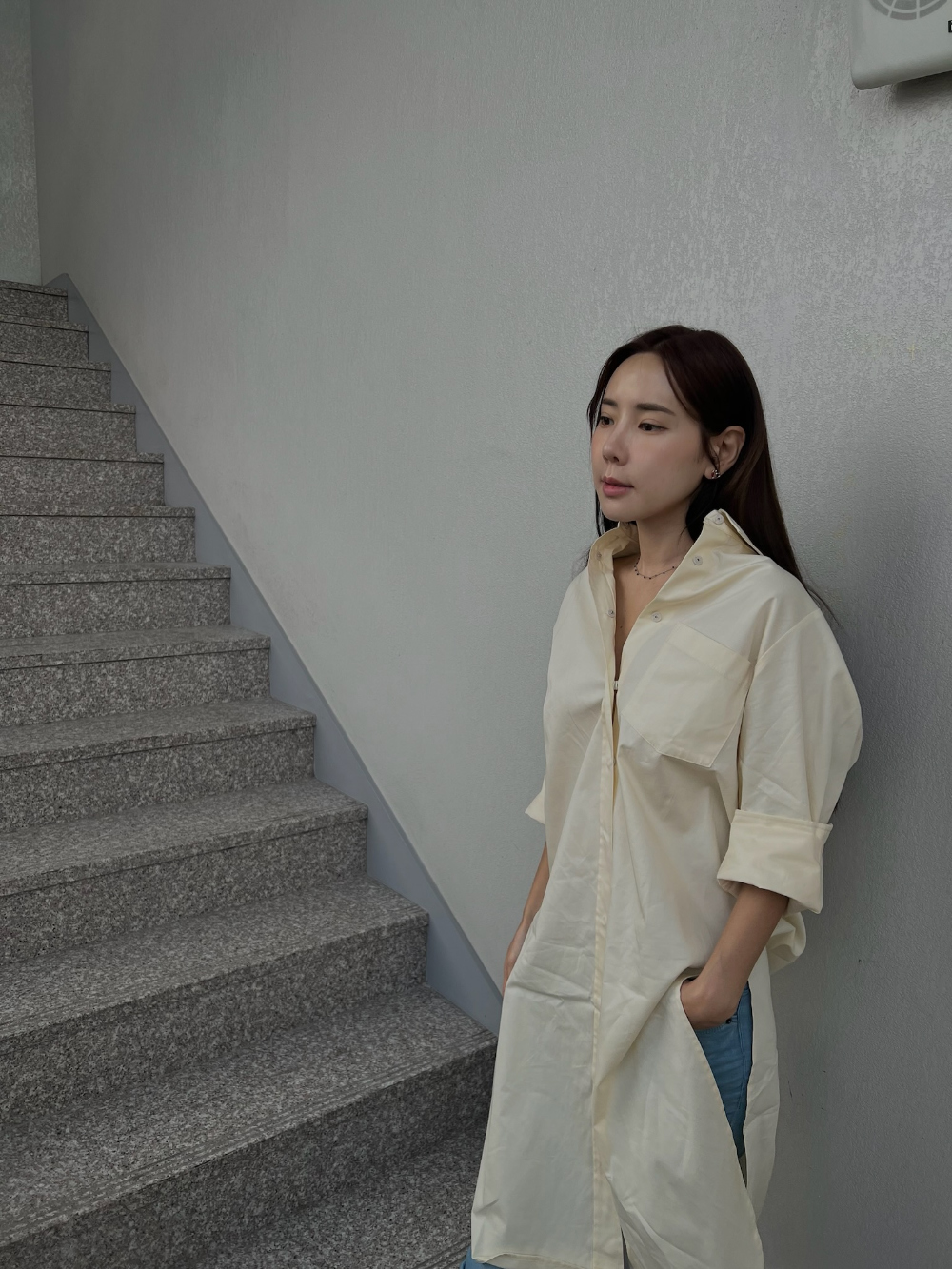 [ROOKIEBUD] Cotton Simple Shirt 2