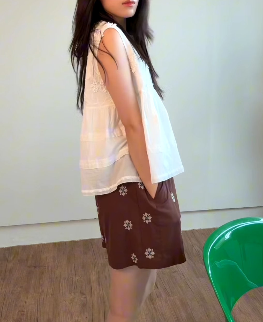 [MARIGOLD] Brick Mid-Thigh Shorts 9