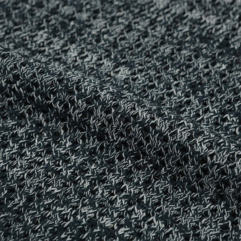 [GENTLE COVER] Helly Two-Tone Collar Short-Sleeved Knit 4
