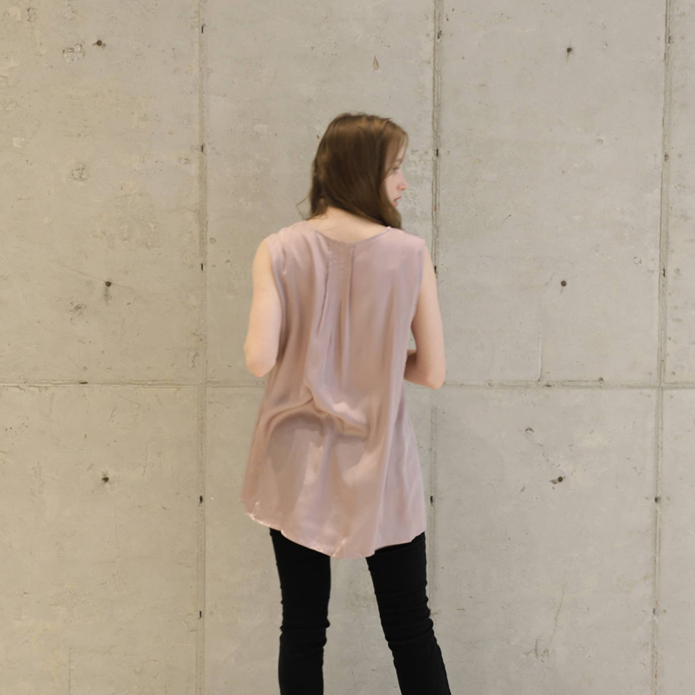 [ROOKIEBUD] Pin Tuck Pleated Sleeveless Top 6