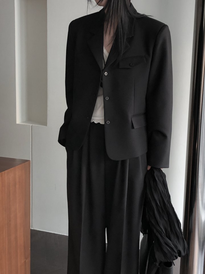 [LE BUTTER] Pebble Wool Jacket 2
