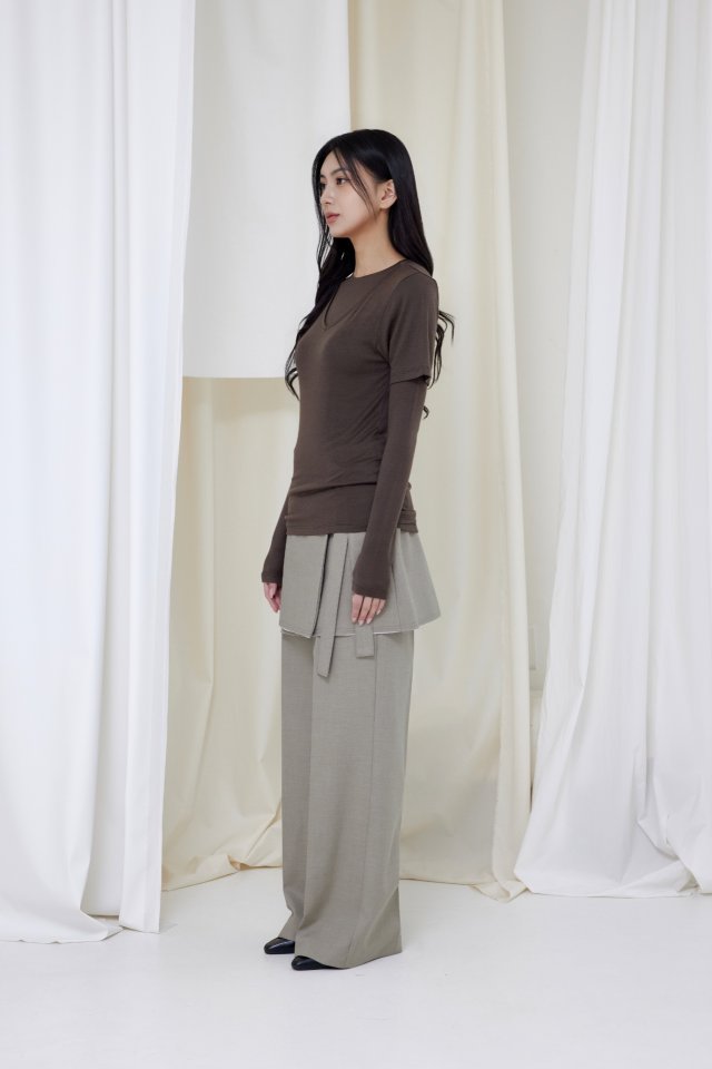 [LE:PPL] Y Wrap Pants 2
