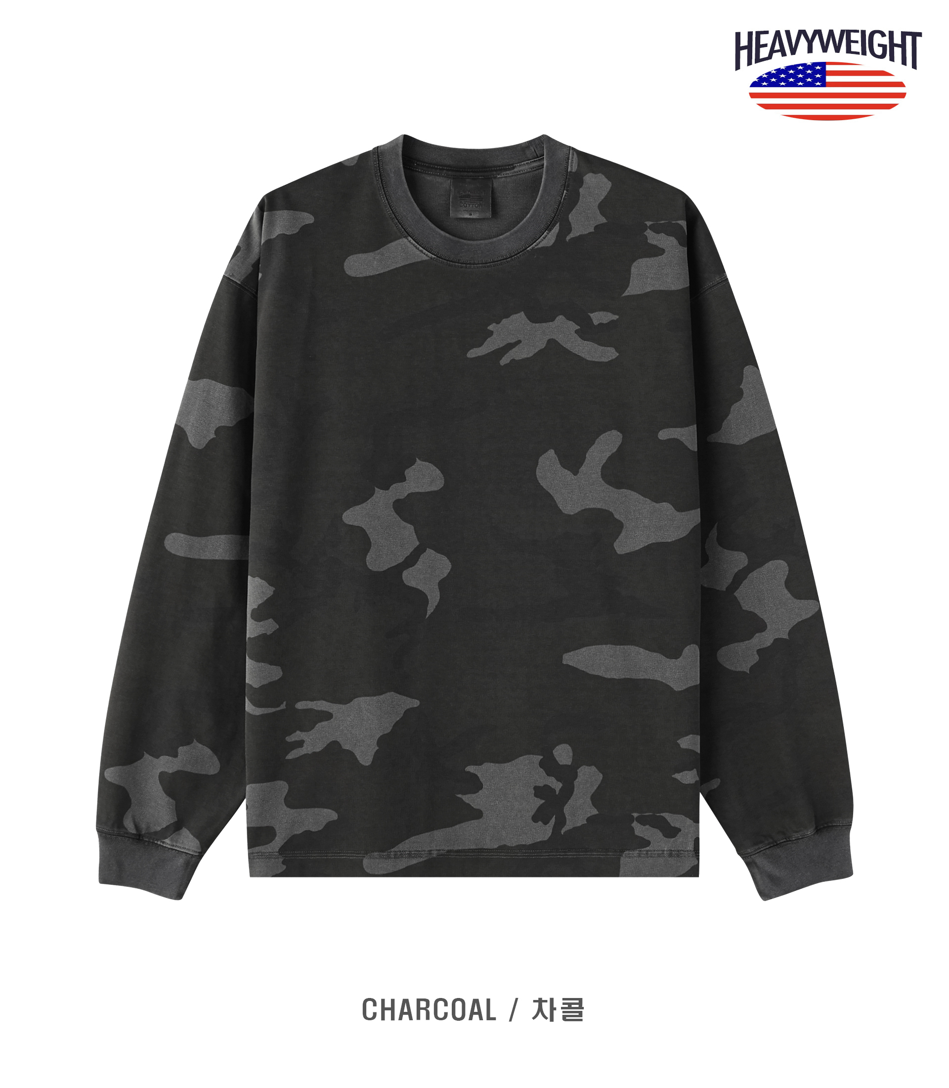 [LAINE] Camo Pigment Long Sleeve T-Shirt 5