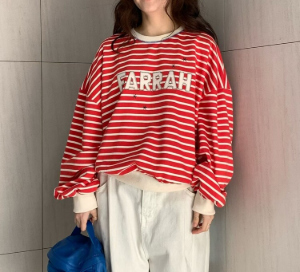 [VENTI] Paraha Striped Sweatshirt 2