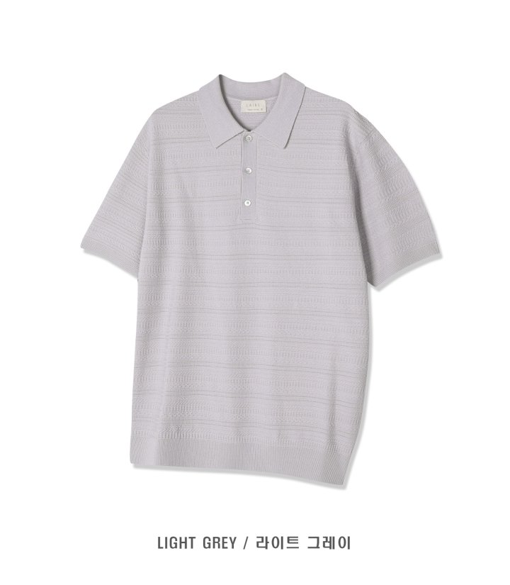 [LAINE] Ethnic Collared Short Sleeve Knit 6