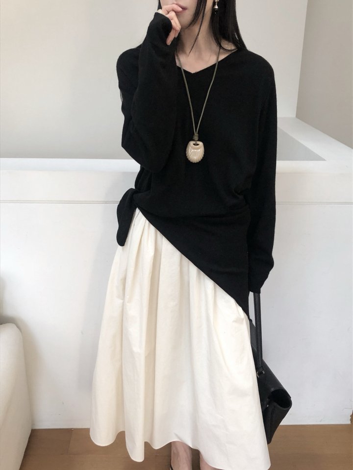 [LE BUTTER] Muffler Cashmere Knit 2