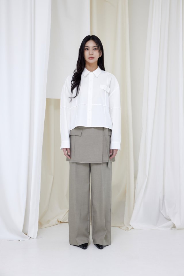 [LE:PPL] Y Wrap Pants 8