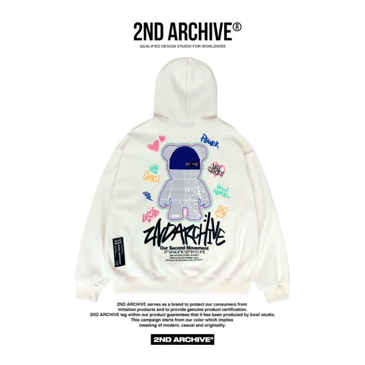[2ND ARCHIVE] Blue Beanie Bear Hoodie 7