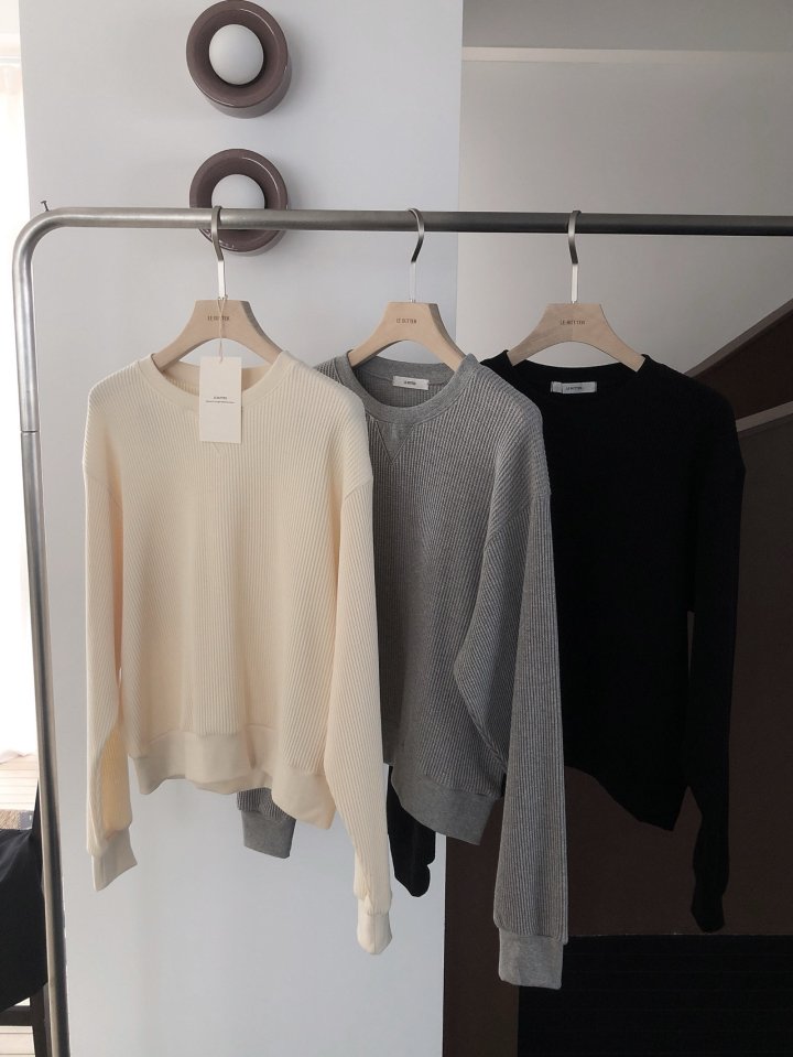 [LE BUTTER] Waffle Sweatshirt 9