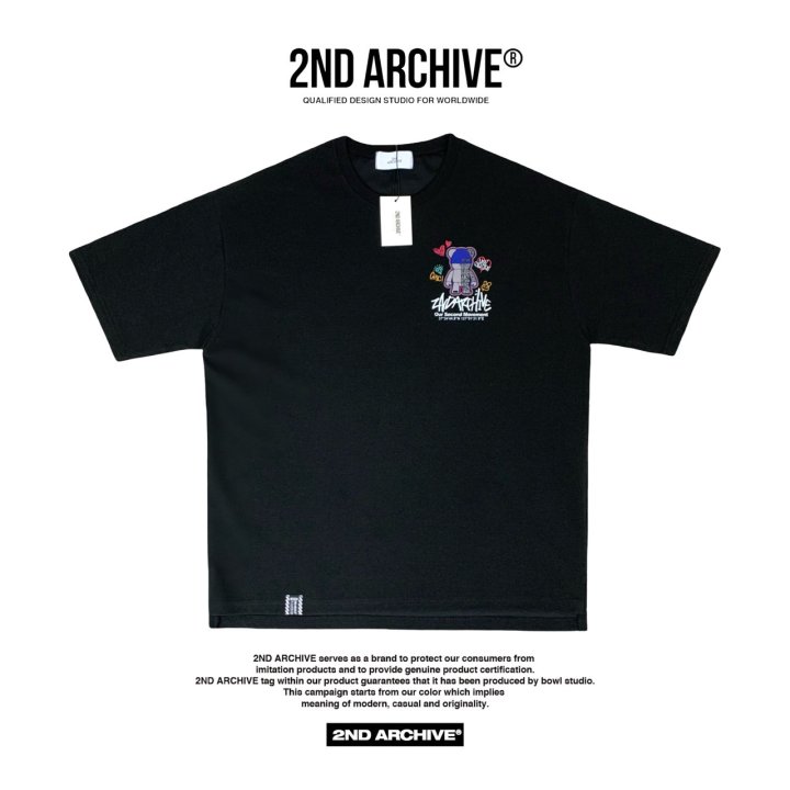 [2ND ARCHIVE] Blue Beanie Bear Short Sleeve T-Shirt 5