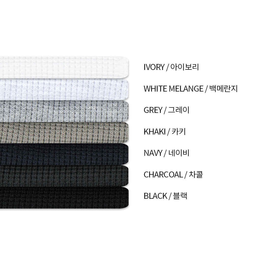 [LOGAN] Waffle Cropped Long Sleeve T-Shirt 9