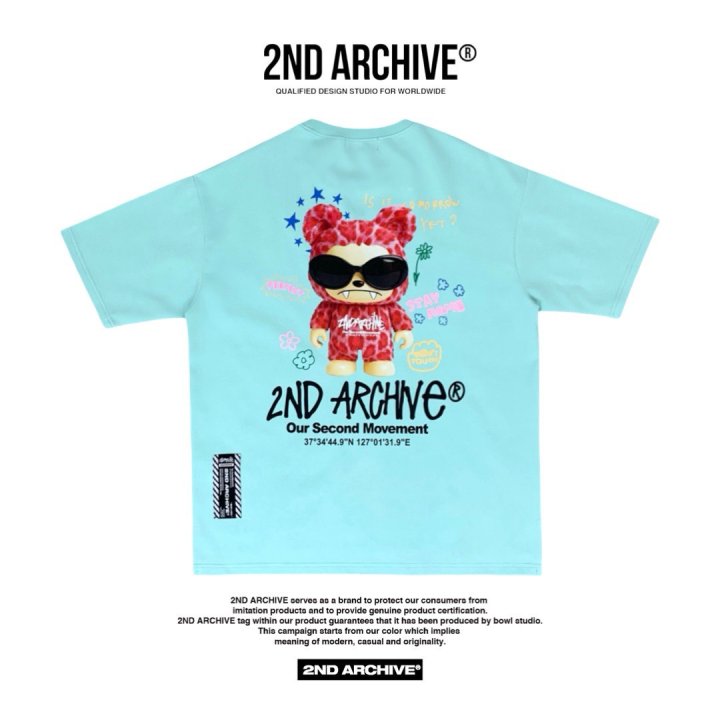 [2ND ARCHIVE] Pink Sunglasses Ravi Short Sleeve T-Shirt 4