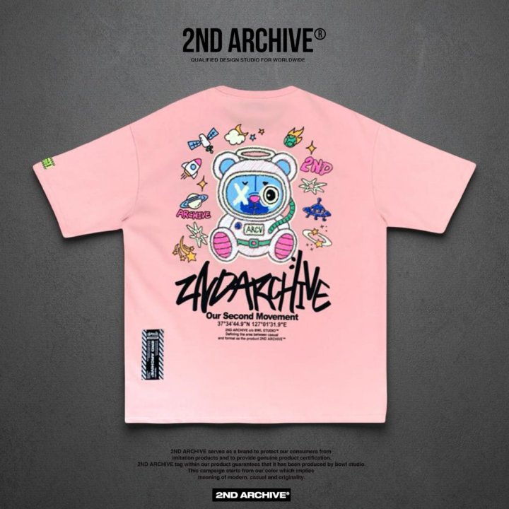 [2ND ARCHIVE] Reflective Space Bear Short Sleeve T-Shirt 8