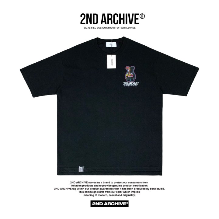 [2ND ARCHIVE] Sticker Reflective Bear Short Sleeve T-Shirt 4