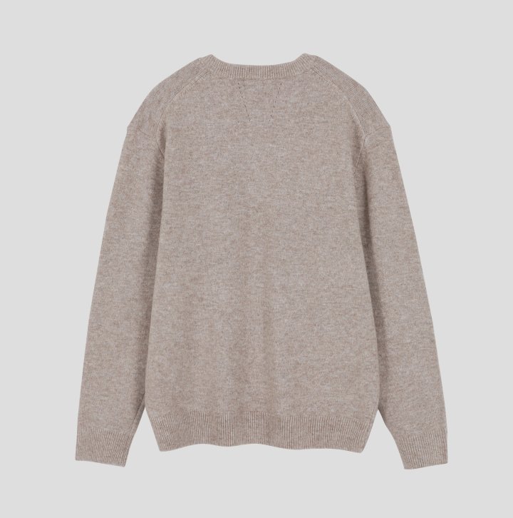 [GENTLE COVER] Ness Daily Henley Neck Knit 4