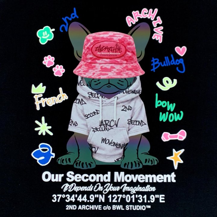 [2ND ARCHIVE] Bucket Hat Reflective Bulldog Short Sleeve T-Shirt 6