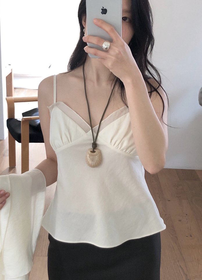 [LE BUTTER] Frill Slub Blouse 4