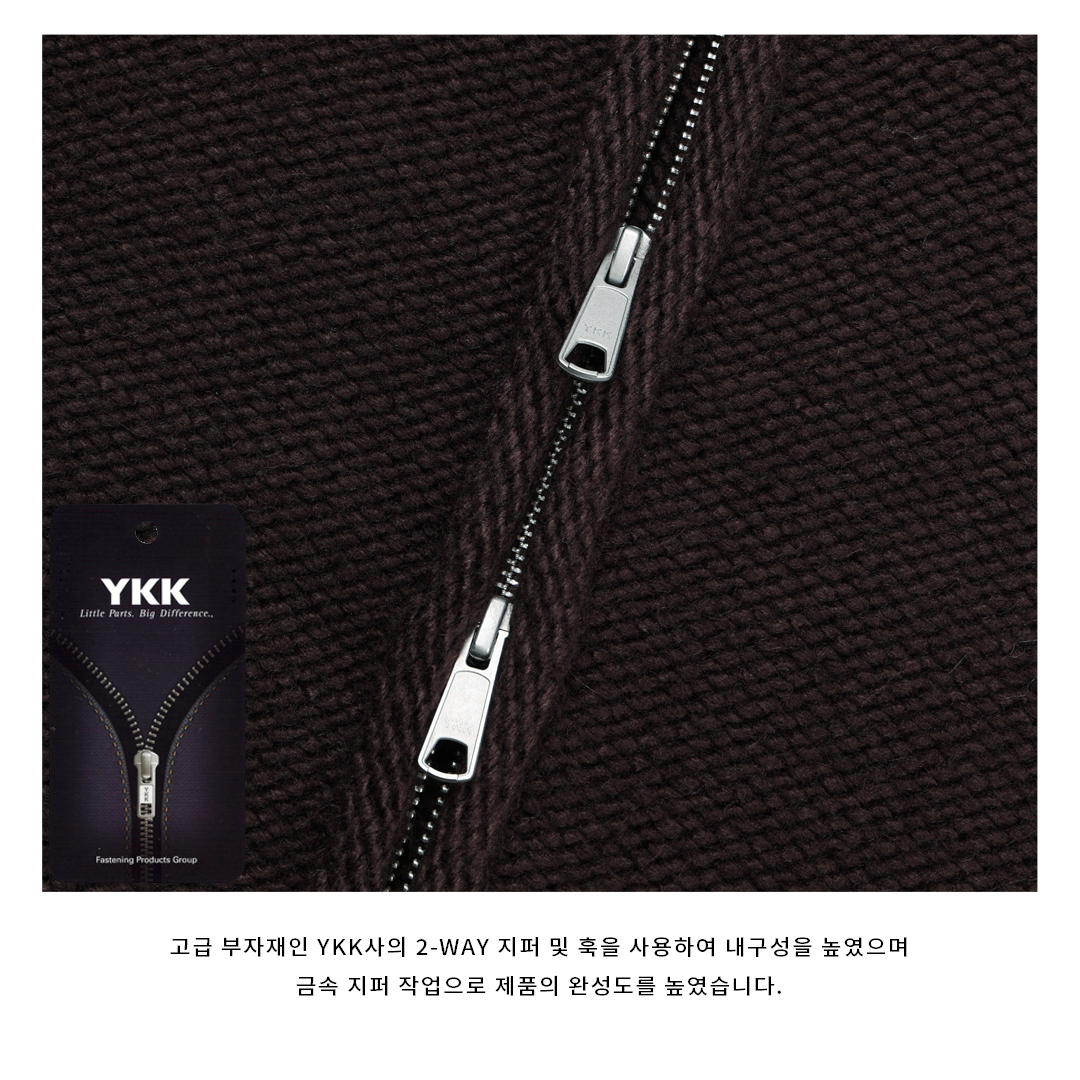 [LOGAN] Uni Knit Zip-Up Jacket 4