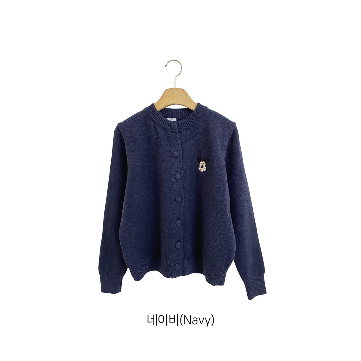 (Official Licensed Disney) [NEON FISH] Mickey Embroidered Cardigan 10