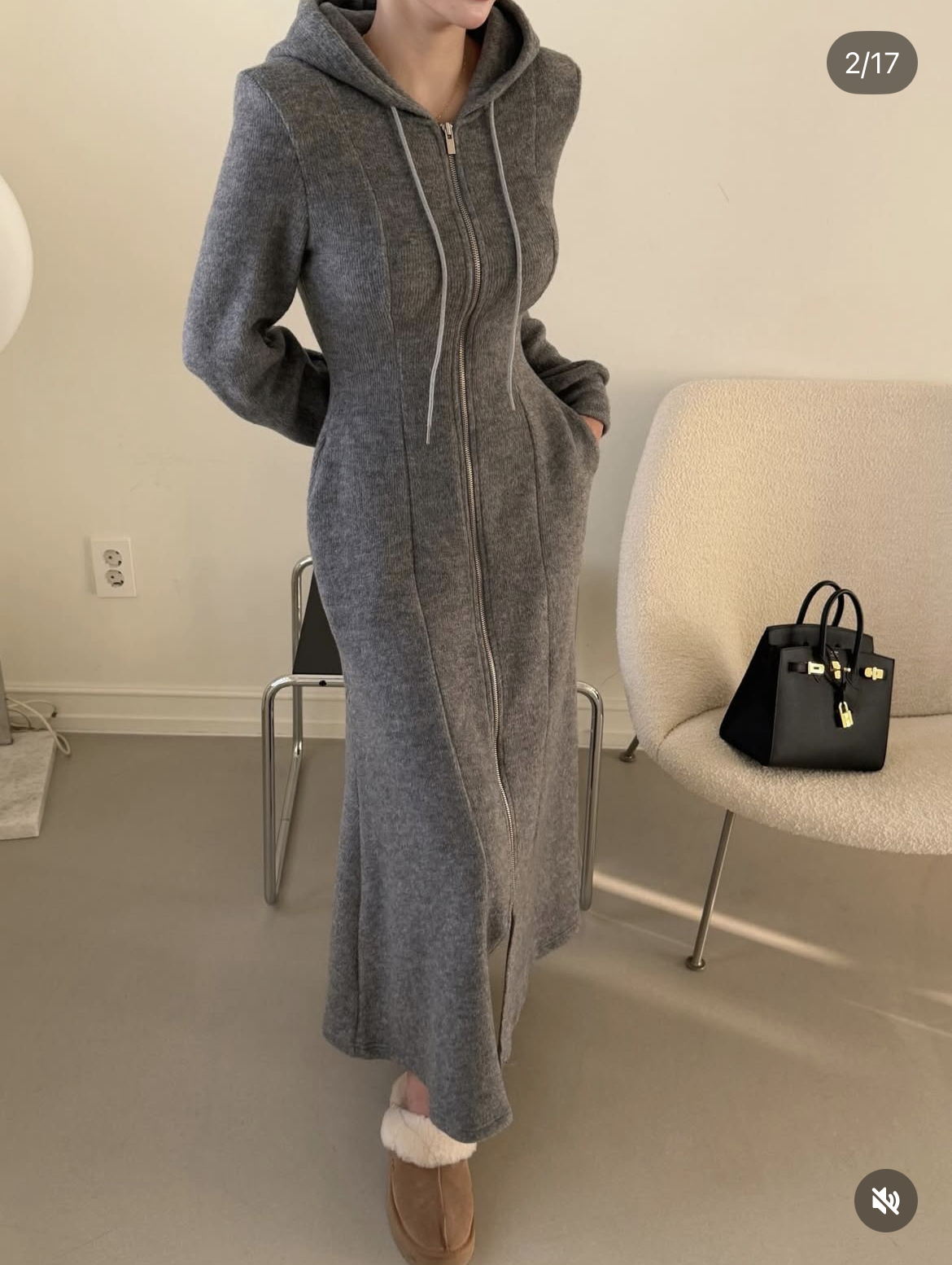 [MAGNOLIA] Tether Brushed Dress 5