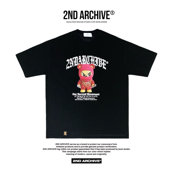 [2ND ARCHIVE] Gangster Pink Rabi Short Sleeve T-Shirt 8