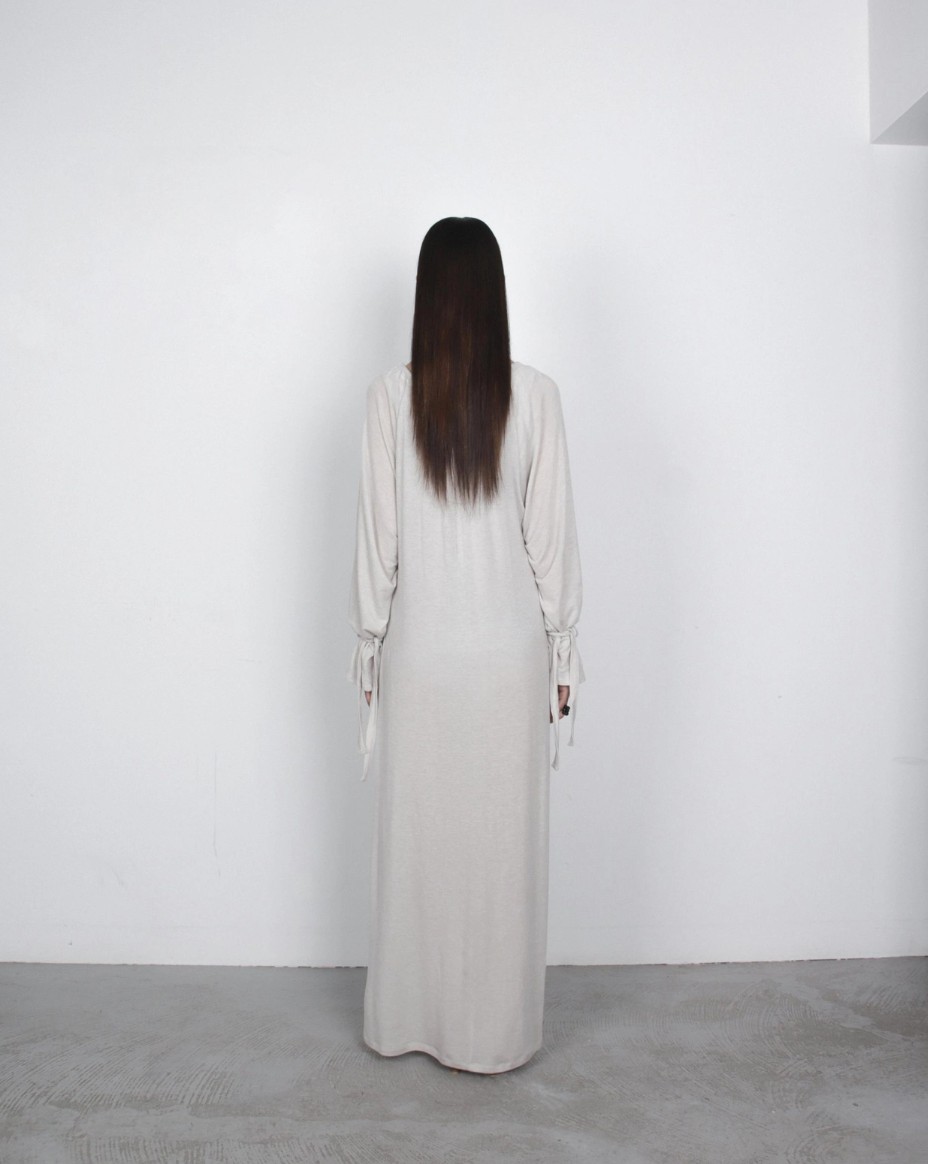 [TEXTURE] Min Open-Back Shirred Dress 10