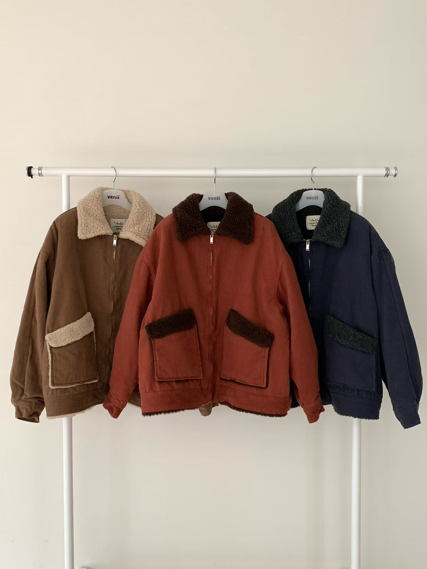 [VENTI] Pigment Fleece Denim Jumper 2