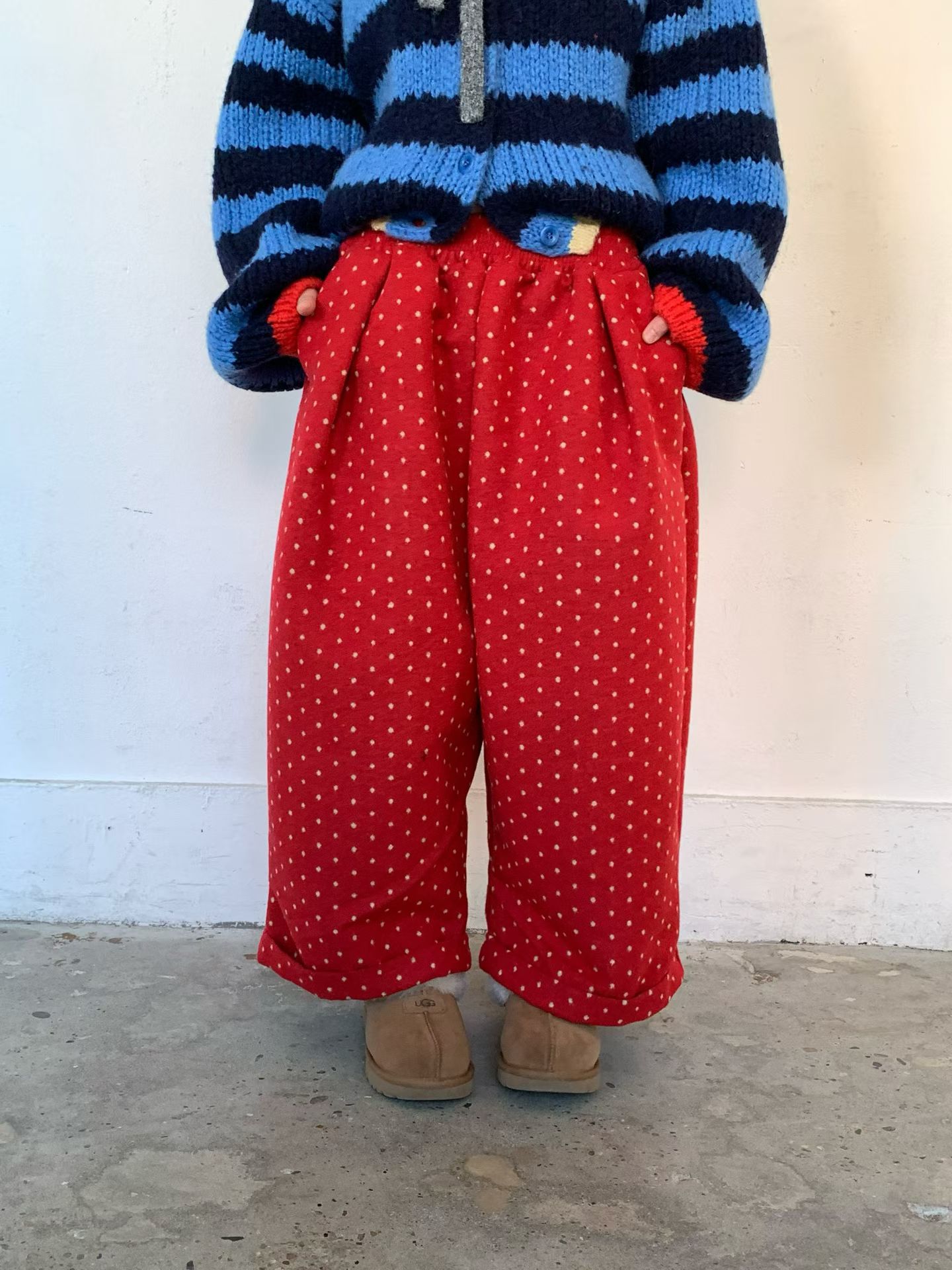 [VENTI] Dot Brushed Pants 5
