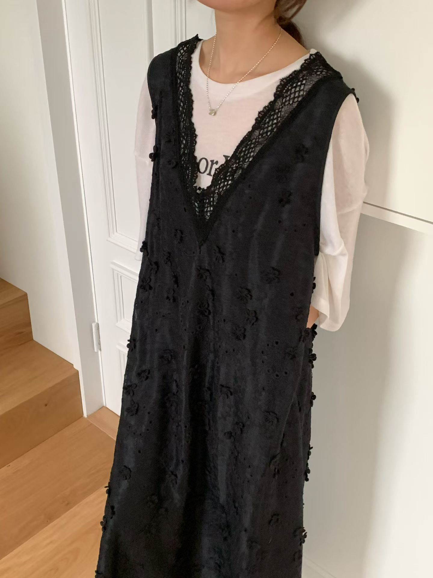 [VENTI] Euro Lace Sleeveless Dress 8