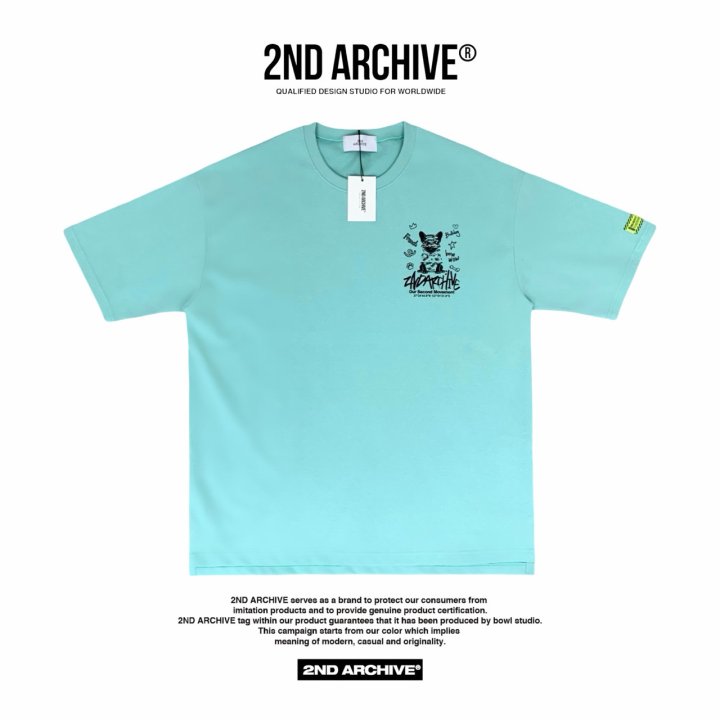 [2ND ARCHIVE] Bucket Hat Reflective Bulldog Short Sleeve T-Shirt 2