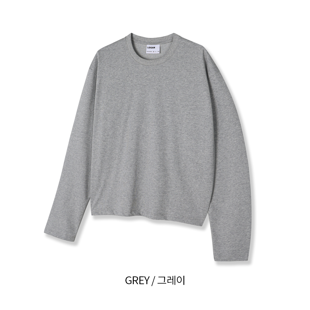 [LOGAN] Planned Cropped Long Sleeve T-Shirt 4