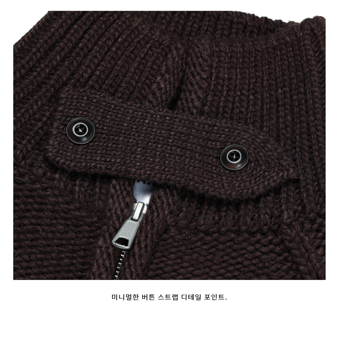 [LOGAN] Uni Knit Zip-Up Jacket 2