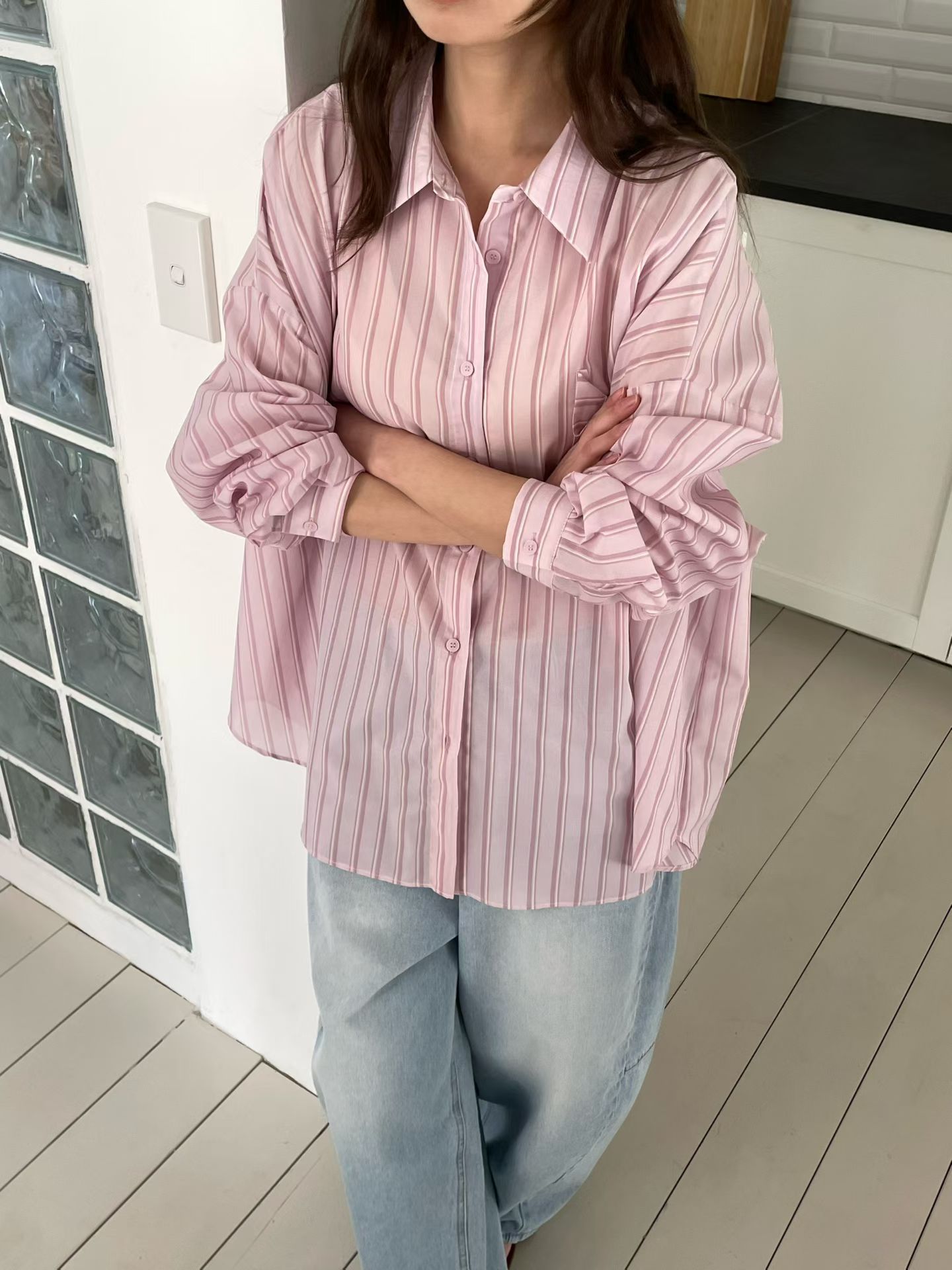[VENTI] Pauline Striped Shirt 5