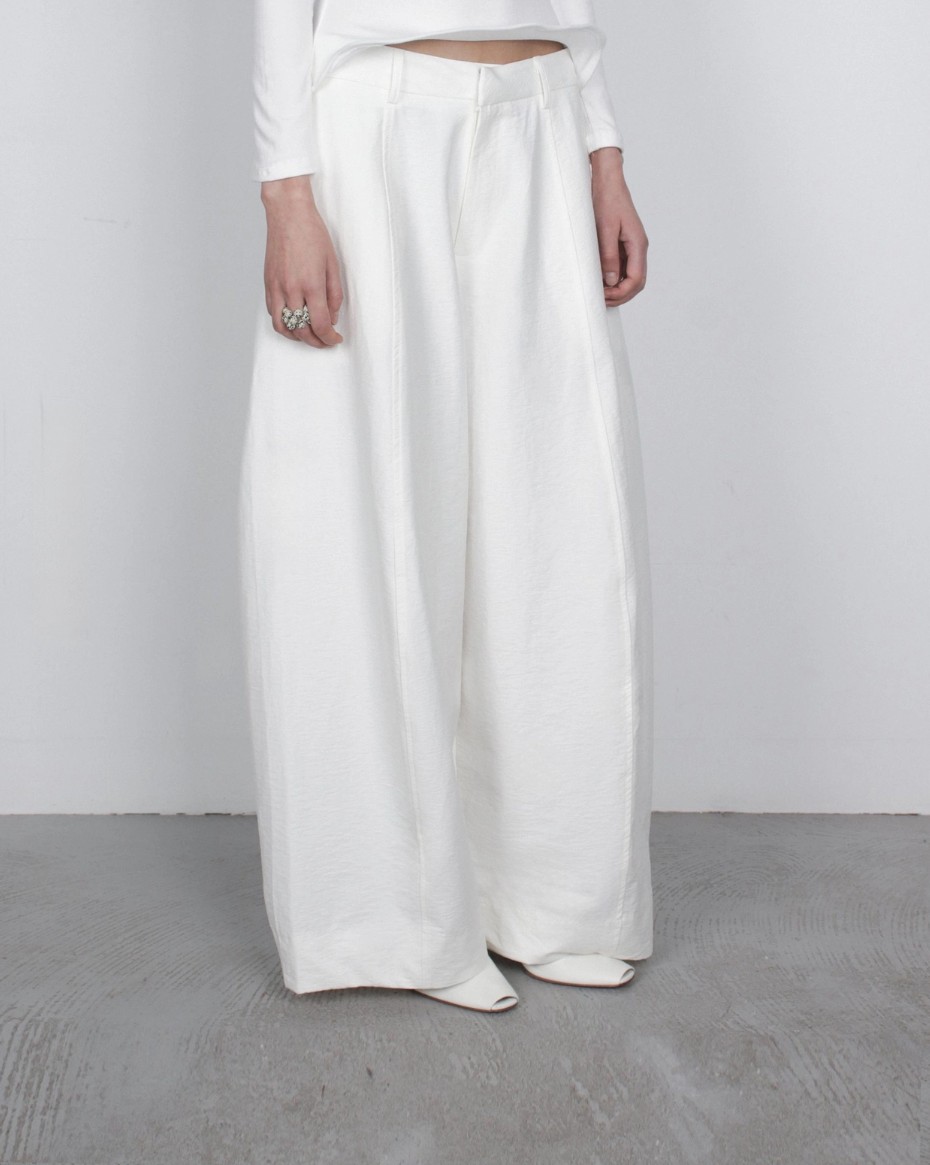 [TEXTURE] Obi Wide Cotton Pants 6