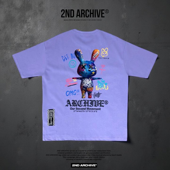 [2ND ARCHIVE] Graffiti Rabbit Short Sleeve T-Shirt 8