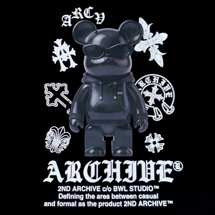 [2ND ARCHIVE] Black Cross Bear Sweatshirt 10
