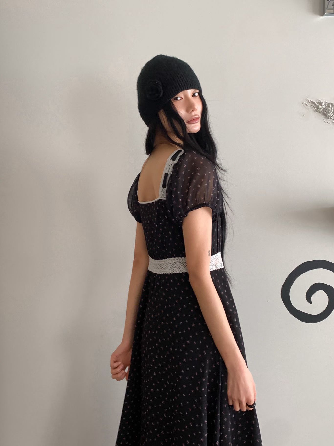 [FOUNDATION] Franc Lace Floral Pattern Dress 3