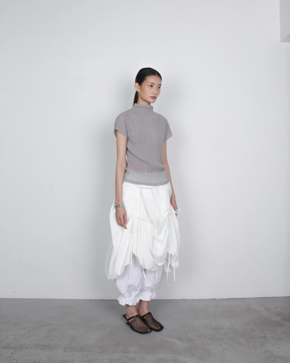 [TEXTURE] Kin Banded Shirred Balloon Skirt 10