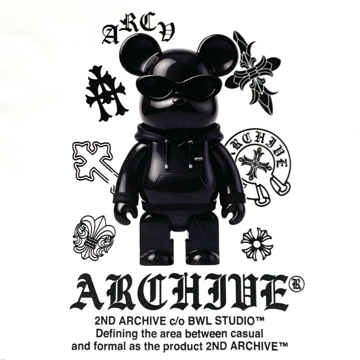 [2ND ARCHIVE] Black Cross Bear Short Sleeve T-Shirt 8