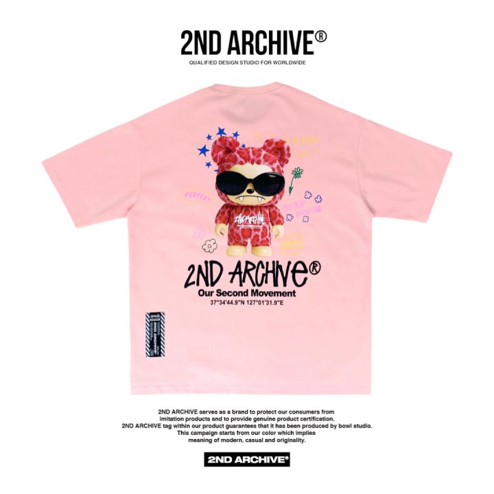 [2ND ARCHIVE] Pink Sunglasses Ravi Short Sleeve T-Shirt 2