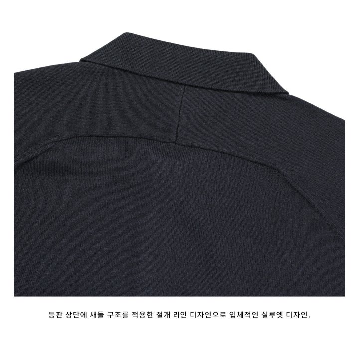 [LOGAN] Logan Panelled Buttoned Collared Knit 3