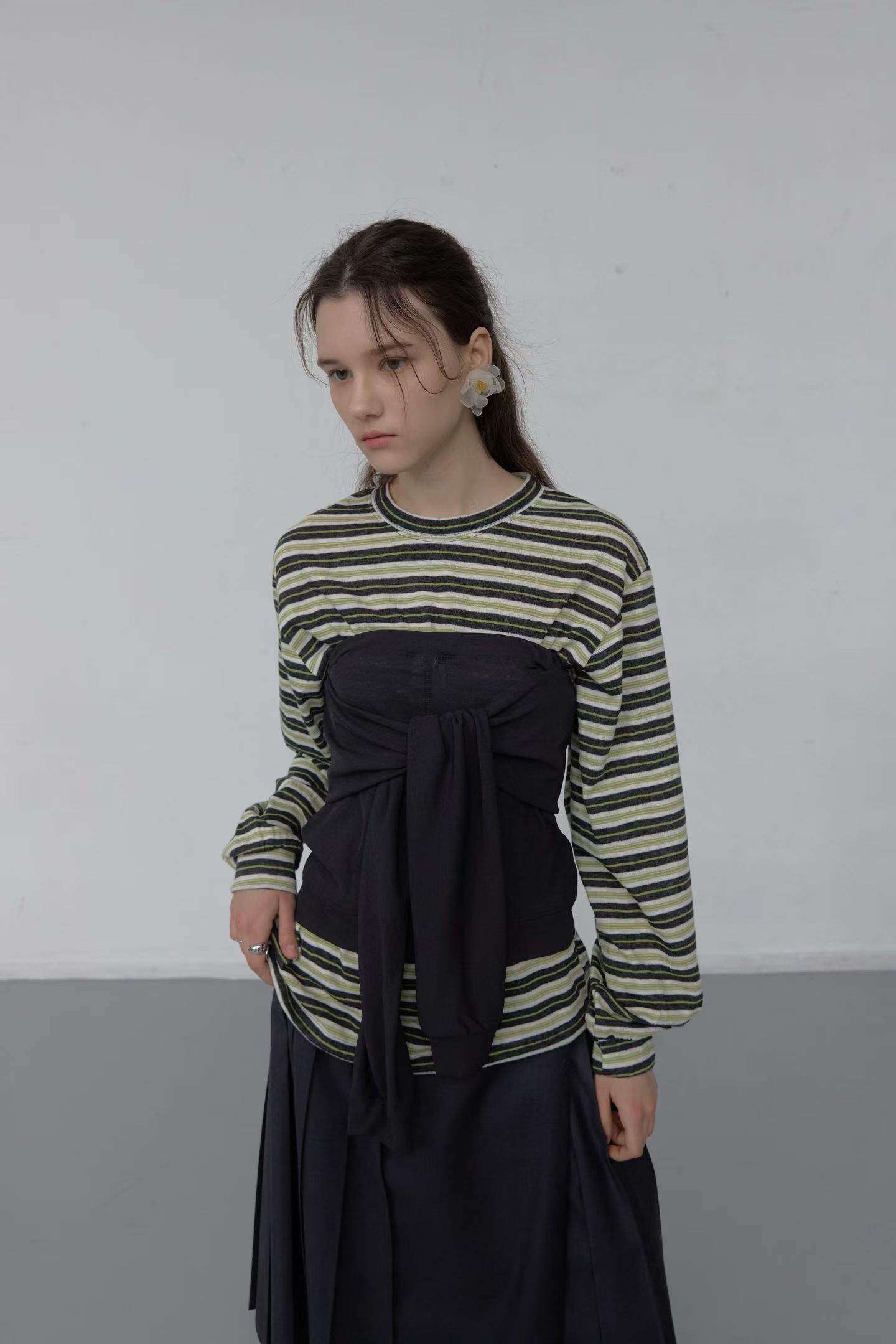 [FOUNDATION] Berry Striped T-Shirt 8