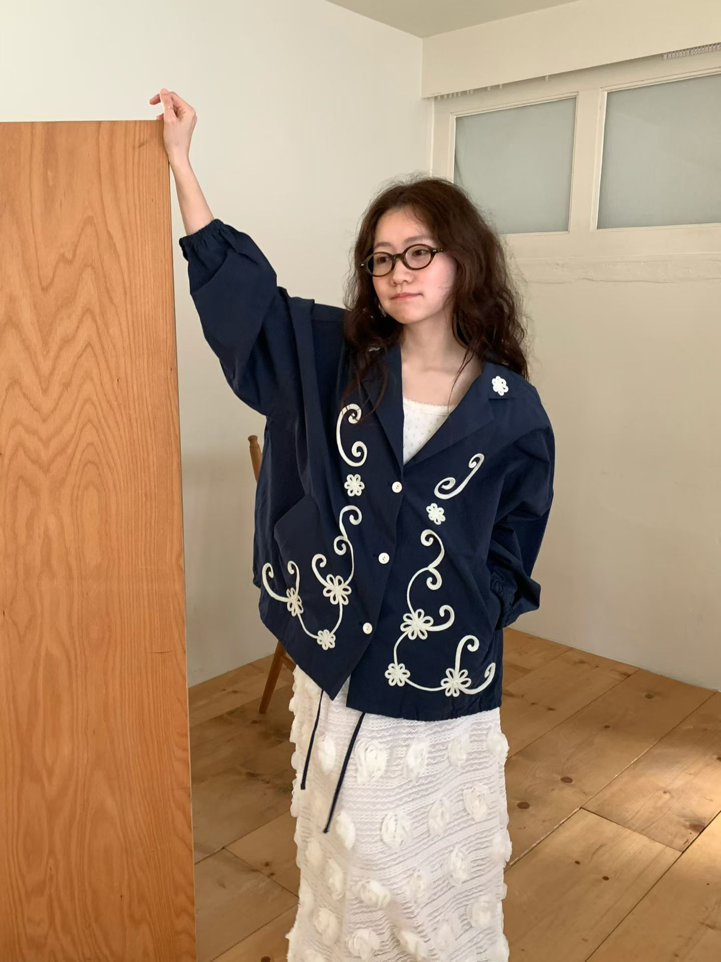 [VENTI] Millie Floral Handle Embroidered Jacket 8