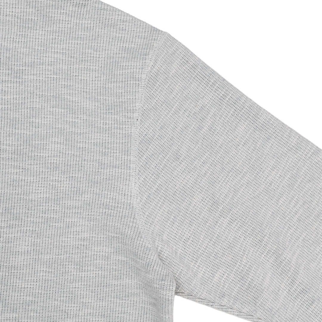 [LOGAN] Slub Henley Neck Long Sleeve T-Shirt 2