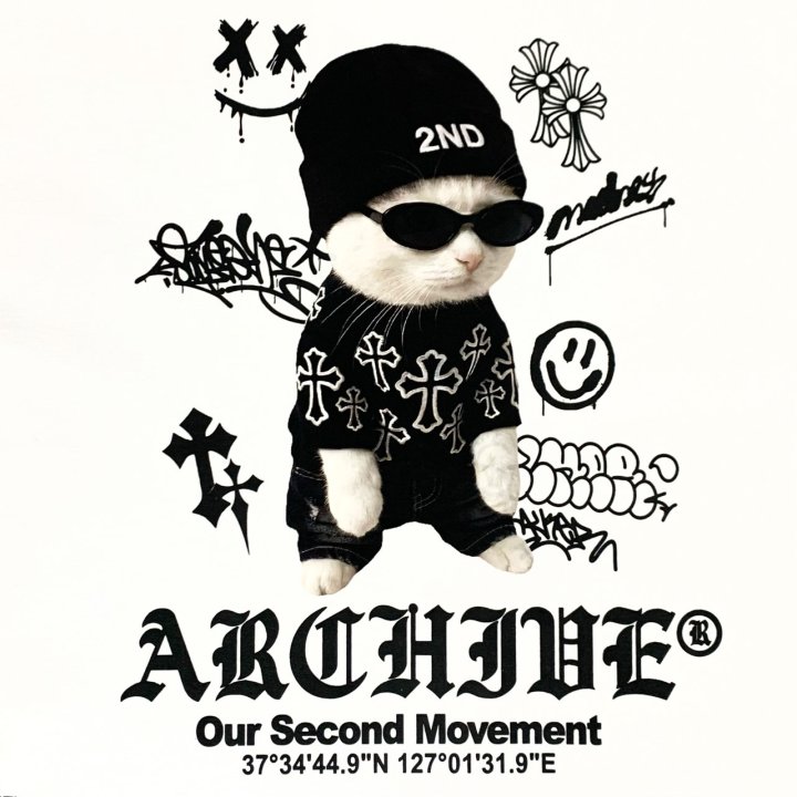 [2ND ARCHIVE] Swag Cross Cat Short Sleeve T-Shirt 7