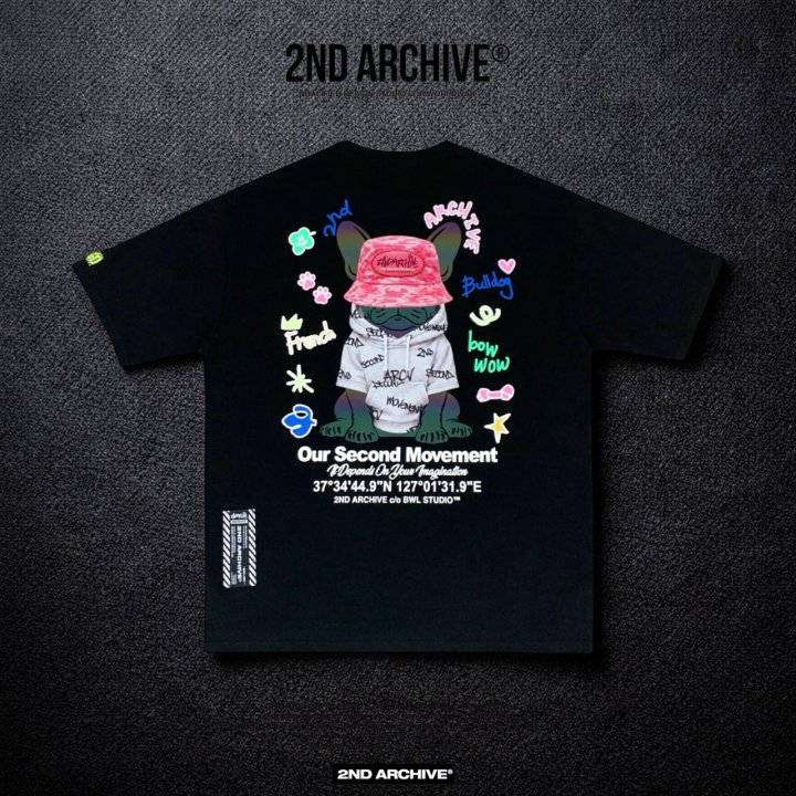 [2ND ARCHIVE] Bucket Hat Reflective Bulldog Short Sleeve T-Shirt 9