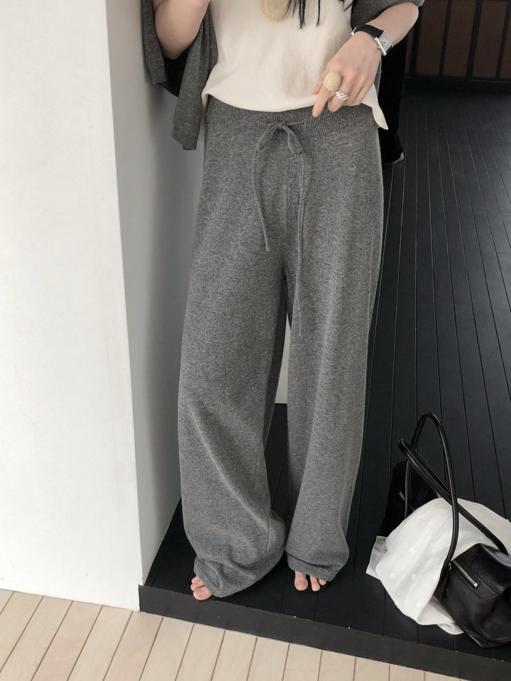 [LE BUTTER] Knit Wool Pants 6